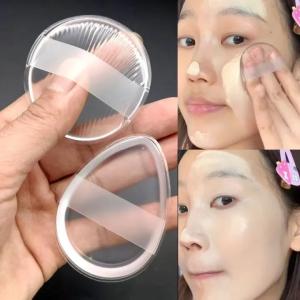 Silicone Makeup Sponge / Soft Transparent Makeup Foundation Sponge / Water-Based Crystal Jelly BB Cushion Puff / Non Powder Absorbing Powder Puff