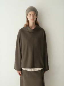 INSIS FEMME | Winter Wool Tencel Stylish Collar Tee