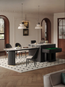 Multifunction Island & Mahjong Extensible Dining Table