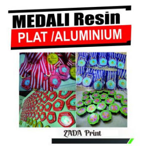Zadaprint Medali Wisuda kelulusan Plat Resin TK SD SMP SMA custom