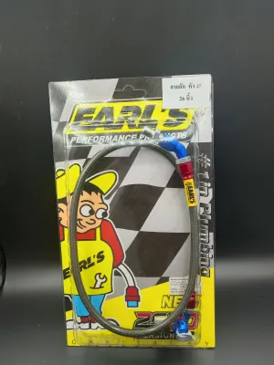 สายเบรคหน้า สายถัก EARLS (หัวกลม/หัว45/หัว 90 องศา) ความยาว 16182225263033343642 นิ้ว (อยากได้ไซส์ความยาวขนาดไหนระบุได้ครับสั่งทำได้