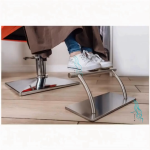 Stainless Steel Foot Rest Salon Barber Beauty Seat Chair Footrest Handle Hairwash Basin Leg Relax