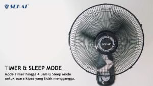 SEKAI Kipas Angin Dinding Remote / Wall Fan 16 Inch - WFN 1628