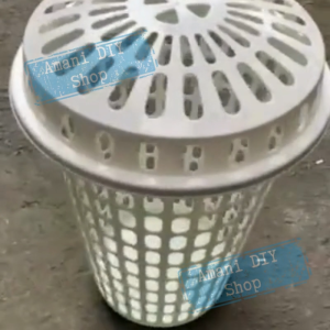 Laundry Basket with Lid White