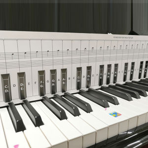 88-Key Practice Keyboard & Note Chart for Behind the Piano Keys Ideal Visual Tool for Beginners Learning Piano or Keyboard