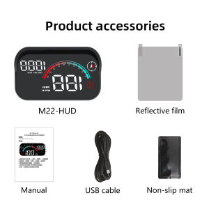 GPS M22 Car Smart High Definition Digital Meter Head Up Displays KM/H Digital HUD Universal Speed Windshield Projector Plug&Play