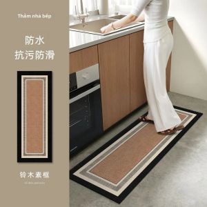 Thảm Nhà Bếp Kiểu Mỹ VIKAMA Thảm Nhà Bếp Chống Dầu Chống Nước Silica Gel Chống Trượt Thảm Phòng Tắm Thấm Nước Thảm Trang Trí Nhà Cửa