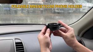 New Car Mobile Phone Holder 360 Rotatable Suction Cup Cell Phone Mount Foldable Magnetic Car Phone Holder for Car Dashboard