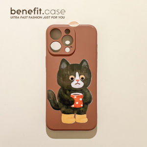 Creative Penguin & Cat Design Phone Case Silicone