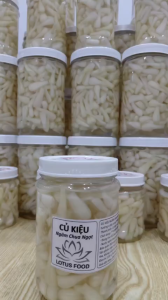 Hủ 500gr CỦ KIỆU HUẾ LOẠI CỦ NHỎ ngâm chua ngọt nhà làm - Thơm ngon