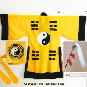 Bộ Đồ Đạo Gia Truyền Thống Trung Quốc Quần Áo Võ Thuật Phong Cách Cổ Điển Quần Áo Thiền Định Tai Chi Cho Nam