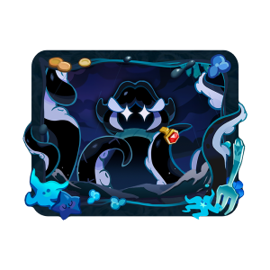 Sea Sprite Octopus Stickers Grid Sticker Shadow Ice Wave Legend Biscuit Man Kingdom Game Collection Card Role Name