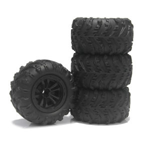4PCS/lot 84mm 12mm Hex Monster Truck Rubber Tires Wheels for Wltoys 144001 144010 HBX 16889 16890 SCY 16101 Pro 1/14 1/16 RC Car