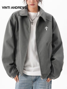 Short Loose Notched Collar Blazer Jacket