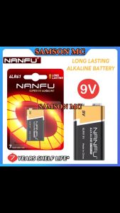 NANFU Original Superlor Batteries Alkaline 9Volt Battery 6LR61 Multimeter Smoke Alarm Wireless Microphone Remote Control