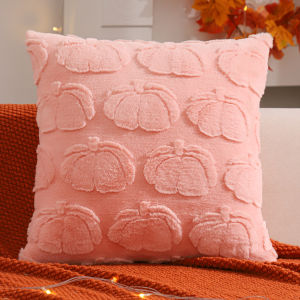 1 PC ตกแต่งฮาโลวีนโยนหมอนปกฟักทอง Jacquard Plush ฤดูใบไม้ร่วงวันขอบคุณพระเจ้า Harvest ห้องนั่งเล่น