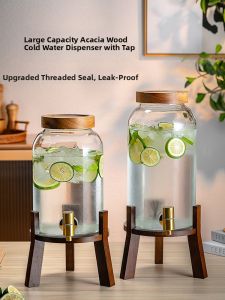 CRISTALGLASS | Large Capacity Tap Sealed Glass Beverage Jug