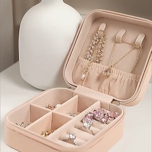 Portable Jewelry Travel Multifunction Necklace Earring Ring Women Gift storage Box Organizer Display