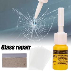 3sets Car Windshield Cracked Repair Tool DIY Car Care Window Glass Repair Kit Glass Curing Glue Auto Glass Scratch Crack Restore Tools