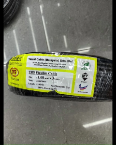 TEW YAZAKI 3 Core TRS Flexible Cable SIRIM 1.0/1.5mm LOOSE CUT BY  ONE(1) METER
