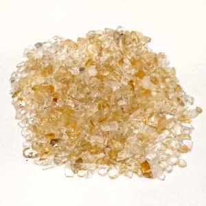 100 กรัม/ถุงหินธรรมชาติ Citrine วัสดุคริสตัลกรวดหินชิปแร่ธาตุ Reiki ตัวอย่างอัญมณี Aquarium Decor