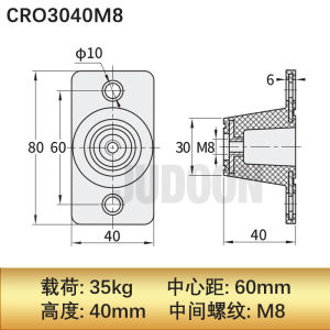 แผ่นรองกันโคลงยางแบบนาฬิกา CRO Rubber Damping Pad สำหรับเครื่องยนต์ อุปกรณ์ควบคุม ท่อลมอัด แผ่นรองกันโคลงสำหรับเครื่องจักร