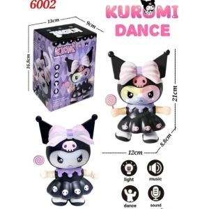 Mainan Robot Viral Terbaru Joget Kuromi boneka dance bersuara dan lampu baterai dos 6002