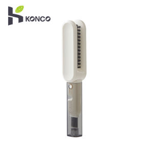 Konco two heads Knife Cleaning Brush Knife Cleaner with Knife Sharpener Hands Protector Cup Brush