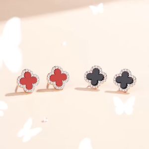 Bông tai bạc Ý 925 Huệ Ngân - Cỏ bốn lá may mắn RYE140928