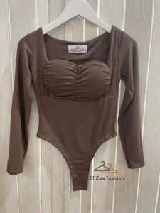 บอดี้สูทอกจีบเสริมฟองน้ำ สวยขนาดนี้ห้ามพลาดนะคะ สีใหม่สวยมาก พร้อมส่ง 6 สี