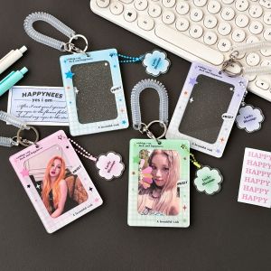 Original Ins Minimalist Transparent Glitter Acrylic Mini Truck Card Holder Brick Card ID Card Card Film Card Holder Ins