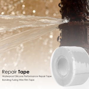 2.5cm x 1m Silicon Waterproof Tape Super Strong Stop Leaks Seal Repair Tape For Leaks