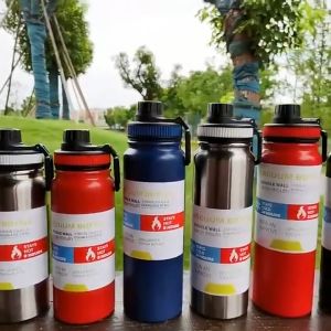 600ml/800ml/1000ml Stainless Steel Vacuum Thermos Cup Home Office Coffee Tea Thermal Water Bottle Thermal Mug Out
