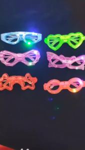 LED Flashing Multi Color Party Star Glasses Neon Light up Sunglasses Light-Up Glowing Glasses Toys for Adults Kids Party Favor