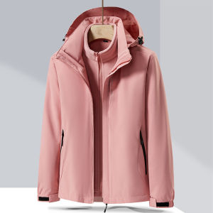 2025 Mens Fashionable Casual Outdoor Climbing Running Windproof Three-in-One Jacket Womens Top GORE-TEX Material Long Length