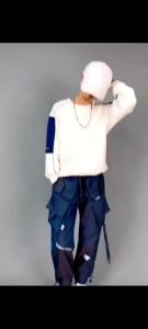 Mens Cargo Trousers Fashion Hip Hop Multi Pocket Pants