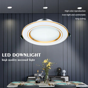 High Brightness Round Recessed Ceiling LED Spot 110V-240V 5W 9W 12W 15W 18W Commercial Indoor Bedroom Recessed Ceiling Downlight