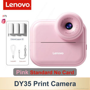 Lenovo | Lenovo Color Printing Camera Kids Instant Camera 1080P Digital Camera Print Photo Children Christmas Birthday Gift 1300mAh DY35