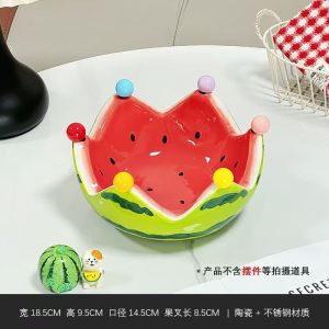 Bộ Thìa Trái Cây Bằng Gốm Dung Tích Lớn Dễ Thương Giá Đỡ Trái Cây Bát Tráng Men Đồ Dùng Ăn Uống Đồ Dùng Gia Đình Đồ Dùng Ăn Nhẹ