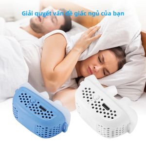 Thiết Bị Chống Ngáy Điện Tử Có Dây Đeo Giải Pháp Chống Ngáy Tiếng Ồn Thấp Tuabin Kép Điều Chỉnh Được 3 Tốc Độ Gió Hỗ Trợ Giấc Ngủ Ngon Hơn