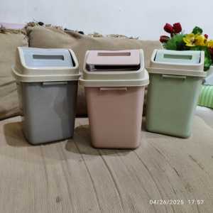TONG SAMPAH 5LT KERANJANG SAMPAH DENGAN TUTUP UK 5LT MODEL ESTETIK  KOREA STYLE
