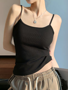 Summer Womens Sleeveless Vest Small Strapless Base Color Pure New Style Covering Side Breast American Style Top Outerwear