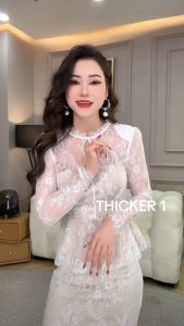 ZY.HT Set đồ 2 mảnh EraVogue với áo cánh + váy Váy nữ ren trắng váy công sở cao cấp váy cưới váy cưới 203913