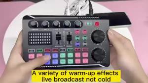 Live Sound Card Professional BM-800 Microphone Wireless Bluetooth Webcast Sound Card for PC Computer Phone Karaoke Singing Game