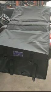 Tas Sepeda Ringan Serat Sintetis Jumbo dengan Bahan Nilon - Warna Army Green