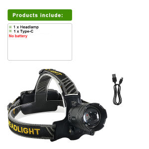 Sensor Headlamp LED Head Flashlight Rechargeable Headlight 18650 4 Modes Powerful Long Range Head Torch Outdoor Fishing Camping