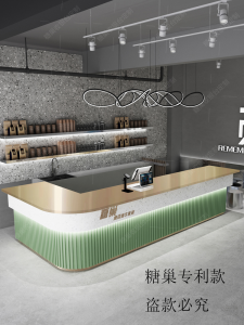 Milk Tea Shop Coffee Shop Bar Cashier Cake Shop Reception Desk Hot Pot Dessert Shop Bar Corner Customization