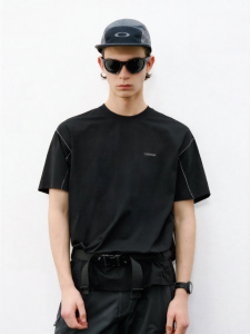 714street | Cooling Sunscreen Antibacterial Quick Drying Night Luminescent Letter Print T-Shirt