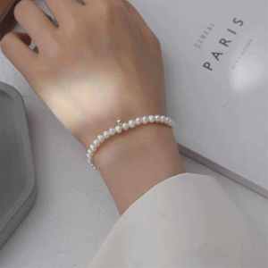 Titanium Steel Non-Fading Pearl Bracelet Women Simple Design High-End Fresh Feelings Best Friend Jewelry Bracelet