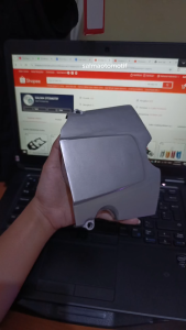 Tutup Cover Gear Ger Gir Depan Honda GL Pro Series Max 100 Neotech Megapro Lama Model Original Standart Warna Silver